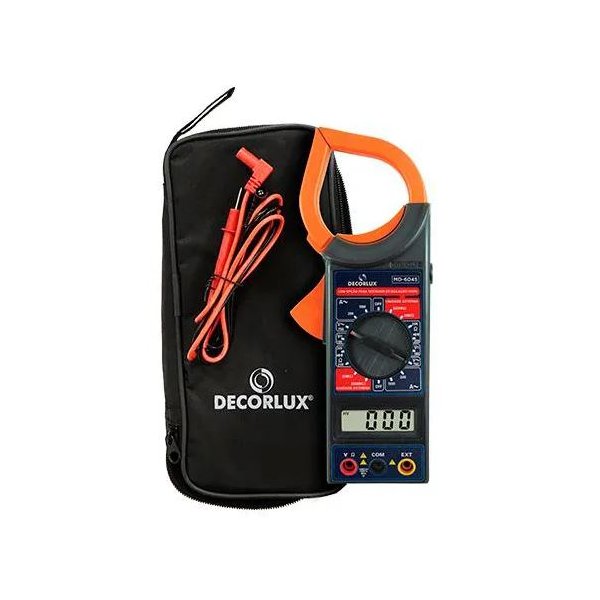 02 multimetro digital decorlux alicate amperimetro 1000a 750v